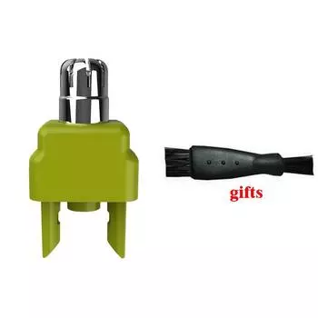 1 шт. сменные головки для триммера для носа, совместимые с бритвами Philips One Blade и One Blade Pro, водонепроницаемые лезвия Dual Edge зелёный