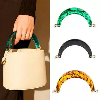 1 шт. сменные сумки аксессуары янтарный градиент с пряжкой смоляная ручка сумки своими руками ручки U-образной формы износостойкие зелёный