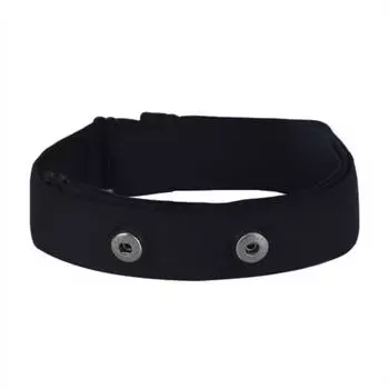 1 шт. сменный мягкий ремешок для монитора сердечного ритма, регулируемый ремешок, совместимый с однотонным многофункциональным спортивным ремешком для измерения сердечного ритма One Size чёрный