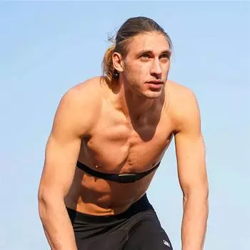 1 шт. сменный ремешок для пульсометра, совместимый с Polar H7 H9 H10 Coospo Wahoo Tick Garmin Magene Sensor Band Belt чёрный