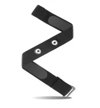 1 шт. сменный ремешок для пульсометра, совместимый с датчиком Polar Coospo Wahoo Tick Garmin Magene, ремешком чёрный