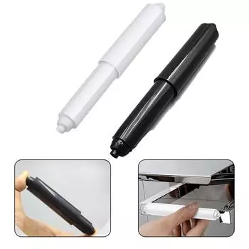 1 шт. сменный вал для рулона туалетной бумаги, белый пластиковый держатель для рулона туалетной бумаги, роликовый шпиндель, вставная пружина для аксессуаров для ванной комнаты белый