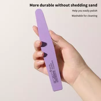 1 шт. смешанная губка для ухода за ногтями, наждачная бумага, пилочка для ногтей, двухсторонние полоски, пилочки для маникюра и дизайна ногтей, прочная мойка