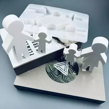 1 шт. смола DIY семья руки в руки силиконовая форма гипсовые поделки силиконовая смола форма для литья автомобильный ароматический диффузор