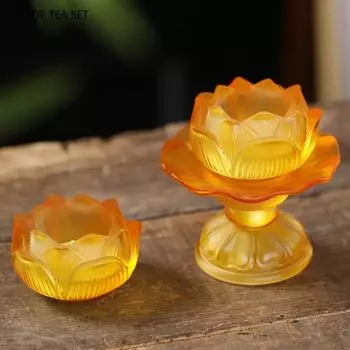 1 шт смоляная масляная лампа Lotus Crispy Home Buddha Front Supply Lamp Base Feng Shui Ornament home decor