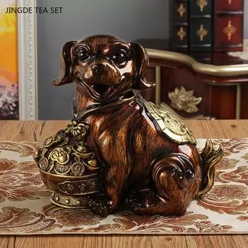 1 шт. смоляная мультяшная собака-копилка может вмещать креативные украшения для гостиной, детские мелочи-копилки