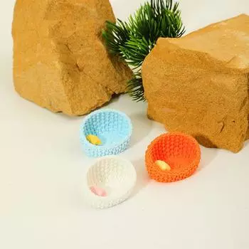 1 шт. смоляное моделирование кошки милое гнездо микро ландшафтный орнамент настольное украшение для дома аксессуары своими руками оранжевый