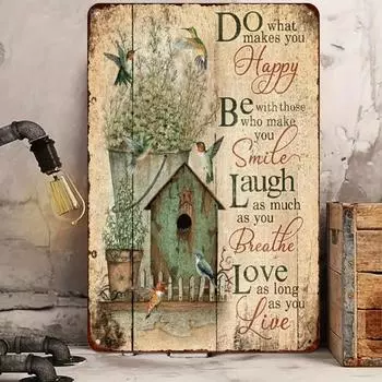 1 шт. Соберитесь здесь с Благодарными Сердцами Винтажная Металлическая Жестяная Вывеска (8 x12 /20 см *30 см) металлическая жестяная табличка винтажная металлическая жестяная табличка для комнаты чёрный