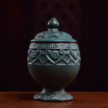 1 шт сокровища керамические принадлежности Будды зал Будды передняя часть Будды курильница чашка для воды ваза подношение украшение