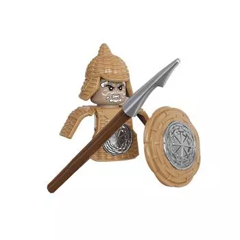 1 шт. Солдаты Троецарствия Герой Солдат Оружие Кирпичик Мини Экшн-фигурка Строительные блоки Игрушка для детских подарков