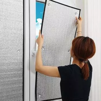 1 шт., солнцезащитная пленка для окон, алюминиевая фольга, защитная навеска для солнцезащитного козырька, домашняя солнечная комната 30*100