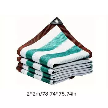 1 шт. солнцезащитный экран садовые принадлежности солнцезащитная сетка креативный темно-зеленый белый навес балкон четырехугольная тень перфорированная 6 размеров 2x2