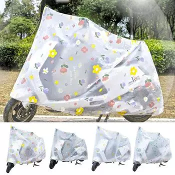 1 шт. Солнцезащитный чехол, защитное снаряжение, пылезащитный чехол, универсальный дождевик, водонепроницаемый PEVA, толстый чехол для электрического велосипеда, непромокаемый 220*120