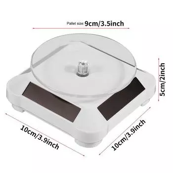 1 шт., солнечная витрина, вращающаяся на 360 градусов, ювелирные изделия, часы, кольцо, телефон, подставка, органайзер для ювелирных изделий, жесткая подставка для дисплея, 4 цвета чёрный