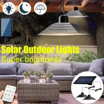 1 шт. Солнечный наружный настенный светильник с двумя головками, уличный солнечный садовый светильник, раздельный настенный светильник, внутреннее и наружное освещение 1 Lamp - Warm Color