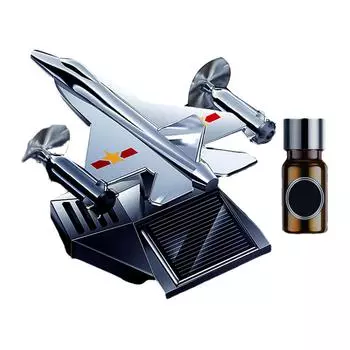 1 шт. солнечный освежитель воздуха для автомобиля, креативное украшение для самолета, мини-автомобиль, парфюм, освежитель воздуха, аромат, украшение для автомобиля, самолета с эфирным маслом серебряный