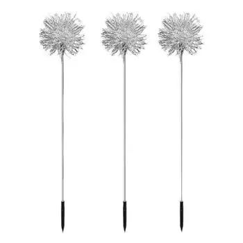 1 шт. Солнечный садовый светильник, железный шар, одуванчик, колышки, солнечный цветок, лампа, светодиодный светильник, двор, искусство, атмосфера, сказочный ночной светильник