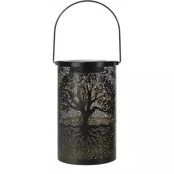 1 шт. Солнечный свет для улицы Ручной Железный Полый Проектор Свет Подвесной Солнечный Фонарь Водонепроницаемый Солнечный Свет Декоративные Огни Big tree