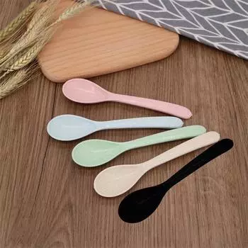 1 шт. совок из пшеничной соломы PP ложка для смешивания риса, молока, кофе, десертная ложка для мороженого на вынос, гаджет для кухни для дома и улицы
