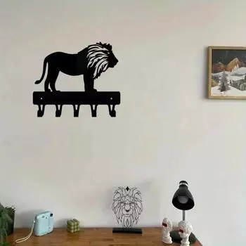 1 шт. Современные металлические настенные крючки для ключей для прихожей, входа, ванной комнаты, гардеробной, декора для дома M чёрный