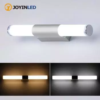 1 шт. Современные светильники для ванной комнаты над зеркалом 12 Вт 22 Вт Светильник для туалетного столика в ванной, для настенных светильников в ванной комнате Холодный теплый белый цвет Cold White