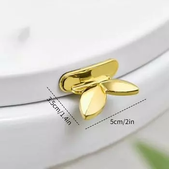 1 шт., современный бесконтактный открыватель крышки унитаза без помощи рук с серебряным/золотым дизайном - ручка для чистого подъема для различных форм унитазов,