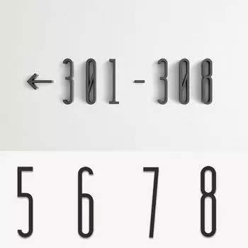 1 шт., современный почтовый ящик, акриловая адресная табличка, адрес дома, номер двери, самоклеящаяся 0