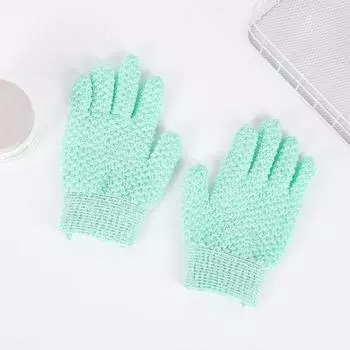 1 шт. спа пилинг отшелушивающий скраб перчатки скраб душ ванна перчатки массаж для тела скраб губка мытье кожи увлажняющая варежка зелёный