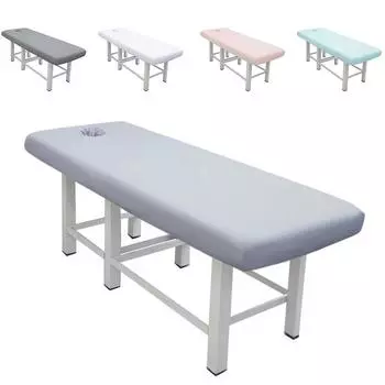 1 шт. СПА с отверстием 190x80 см химическое волокно простыня на резинке эластичный массажный стол кровать полное покрытие резинка розовый