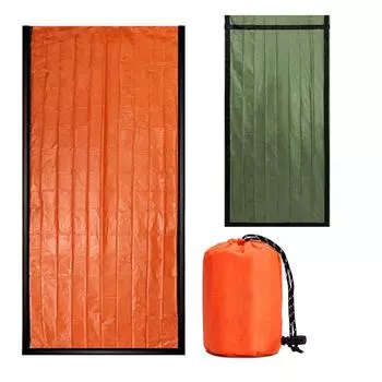 1 шт. спальный мешок, ультра водонепроницаемый, сохраняющий тепло, спальный мешок для выживания на открытом воздухе, для кемпинга, пешего туризма, легкий спальный мешок CHINA