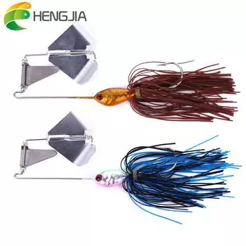 1 шт., спиннербейты Hengjia, 16 г, с юбкой, лезвием, рыболовная приманка, ложка коричневый