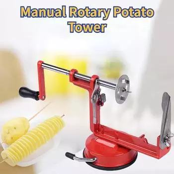 1 шт. спиральная картофелерезка растягивающая и тянущая машина для моделирования торнадо для картофеля тако нарезка закусок кухонные инструменты красный