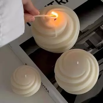1 шт., спиральная скульптура, силиконовые формы, вращающаяся сфера, форма для свечи, сфера земли, ароматерапевтическая свеча