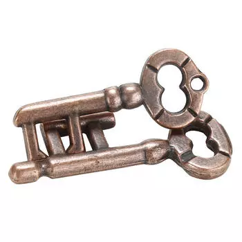 1 шт. сплав брелок головоломка тестер мозга тест Iq дети взрослые интеллектуальные игрушки