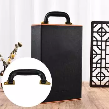 1 шт., сплошная французская ручка для двери шкафа с одним отверстием, винтажная, в китайском стиле, латунная, цветная, антикварная 1PC