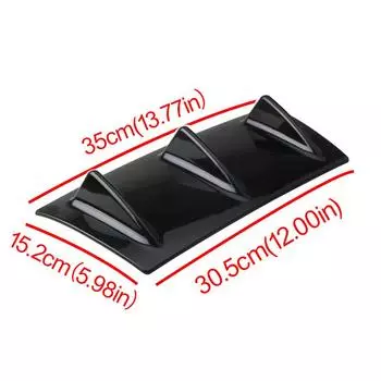 1 шт. спойлер на бампер автомобиля черный спойлер на бампер автомобиля блок спойлера автомобильный щиток украшение автомобиля протектор автомобиля оптовая продажа чёрный