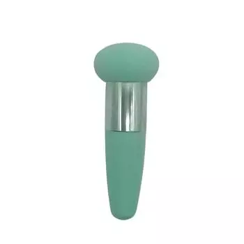 1 шт. Спонж для тонального крема с ручкой Beauty Blender Cosmetics Makeup Sponge Mushroom Stick зелёный