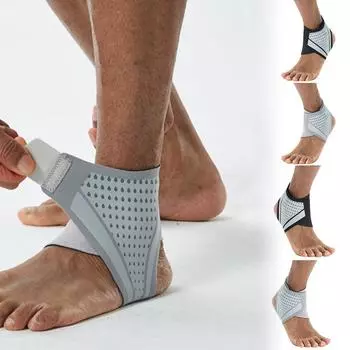 1 шт. Спортивная поддержка голеностопа для баскетбола, фитнеса, бега, легкая дышащая фиксация голеностопа Right чёрный
