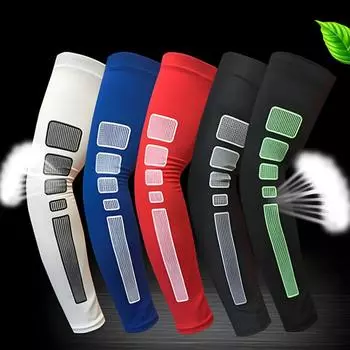 1 шт., спортивные грелки для рук, рукава, велосипедные дышащие защитные налокотники для бега, фитнеса, баскетбольные нарукавники для мужчин и женщин M
