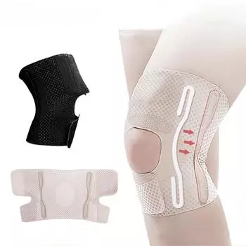 1 шт., спортивные наколенники для мужчин и женщин, эластичные наколенники под давлением, защита суставов от артрита, снаряжение для фитнеса, защита для волейбола M