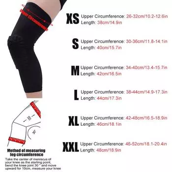 1 шт., спортивные защитные наколенники, предотвращающие столкновения, вентиляция, волейбол, баскетбол, наколенники, компрессионные носки, сотовые обертывания, бандаж S