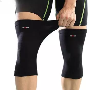 1 шт., спортивный наколенник, защита для коленей, бренд COYOCO, наколенник для предотвращения травм от артрита, высокая эластичная наколенница, сохраняет тепло, коричневый S