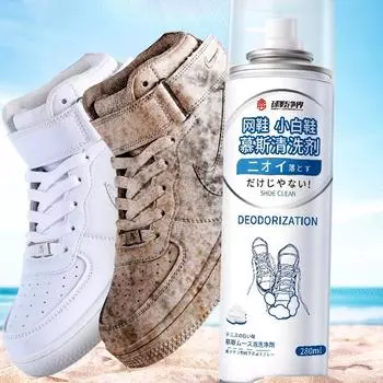 1 шт. спрей для удаления пятен Япония 280 мл чистящее средство без моющего средства для кроссовок пенный очиститель для белой обуви удаляет грязь и грязь