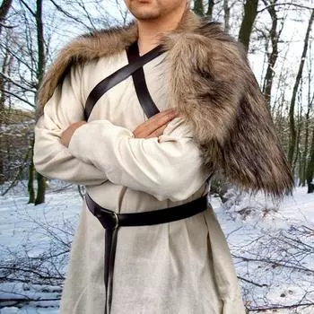 1 шт. средневековые модные аксессуары для костюмов викингов шаль меховая накидка рукава накидки на ноги искусственный мех