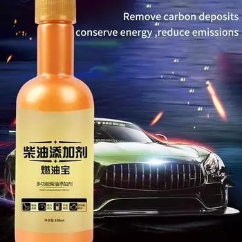 1 шт., средство для экономии дизельного топлива, углеродный нагар двигателя, увеличение мощности дизельного топлива, 120 мл, очиститель инжектора для дизельного топлива