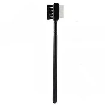 1 шт., стальная кисть для наращивания ресниц с двойной расческой, металлическая расческа, инструмент для макияжа