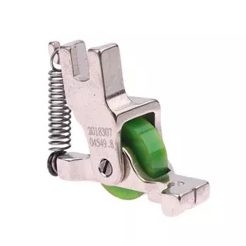 1 шт. стальная роликовая прижимная лапка для потайной молнии S518L/T168 с роликовым колесом для промышленной швейной машины челночного стежка