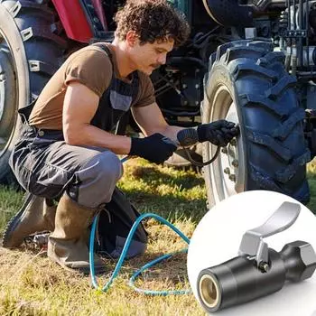 1 шт., стальной зажим для тяжелых шин, пневматический патрон с быстрой заглушкой, латунный универсальный замок 1PC чёрный