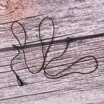 1 шт. стандартный 2-контактный кабель для вспомогательных средств для тела, проводной шнур приемника слухового аппарата бежевый