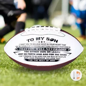 1 шт. Стандартный американский футбольный мяч для тренировок на открытом воздухе и любительских игр с официальным стандартным размером, размер 9 для регби